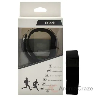 Picture of EK-H6 Health Sports Silicone Bracelet - Black by Eclock for Unisex - 1 Pc Bracelet