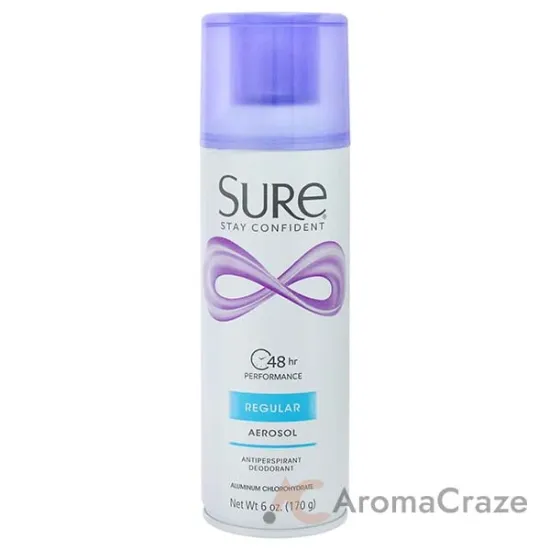 Picture of Aerosol Anti-Perspirant and Deodorant - Regular by Sure for Unisex - 6 oz Deodorant Spray