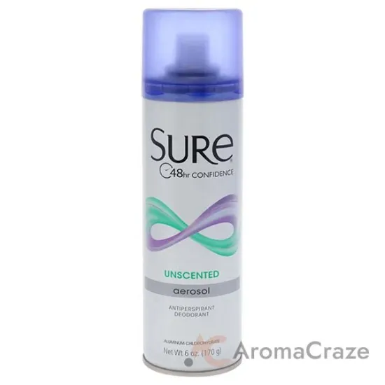 Picture of Aerosol Anti-Perspirant and Deodorant - Unscented by Sure for Unisex - 6 oz Deodorant Spray