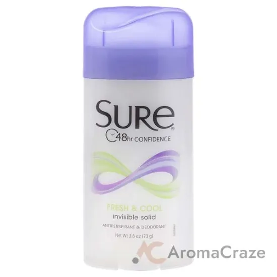 Picture of Invisible Solid Anti-Perspirant Deodorant - Fresh and Cool by Sure for Unisex - 2.6 oz Deodorant Stick