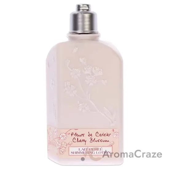 Picture of Cherry Blossom Shimmering Lotion by LOccitane for Women - 8.4 oz Body Lotion