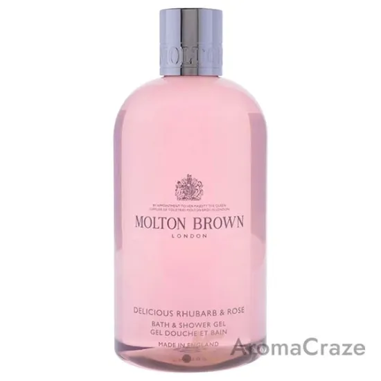 Picture of Bath and Shower Gel - Delicious Rhubarba with Rose by Molton Brown for Women - 10 oz Shower Gel