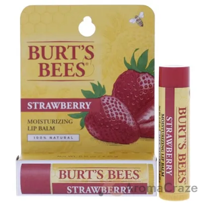 Picture of Strawberry Moisturizing Lip Balm Blister by Burts Bees for Unisex - 0.15 oz Lip Balm