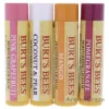 Picture of Superfruit Moisturizing Lip Balm Pack by Burts Bees for Unisex - 4 Pc 0.15oz Pomegranate Lip Balm, 0.15oz Coconut and Pear Lip Balm, 0.15oz Mango Lip Balm, 0.15oz Pink Grapefruit Lip Balm