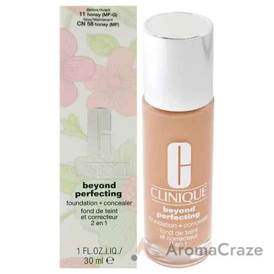 Picture of Beyond Perfecting Foundation Plus Concealer - 11 Honey MF-G by Clinique for Women - 1 oz Makeup