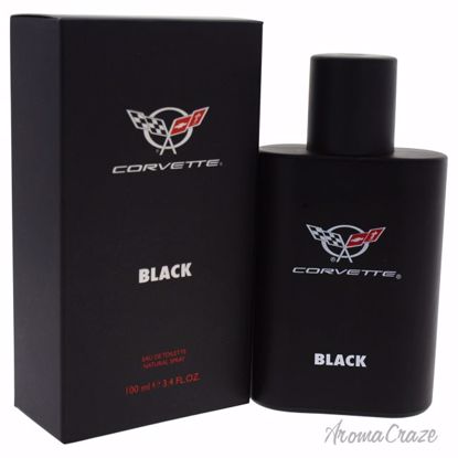 General Motors Corvette Black EDT Spray for Men 3.4 oz