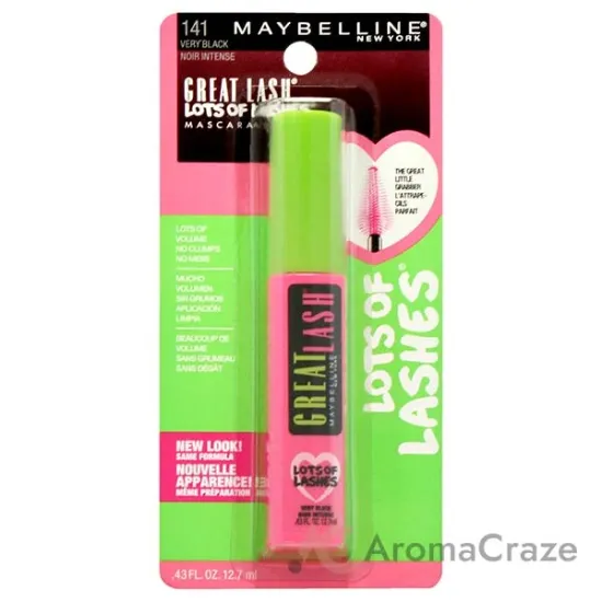 Picture of Great Lash Lots Of Lashes Mascara - 141 Very Black by Maybelline for Women - 0.43 oz Mascara