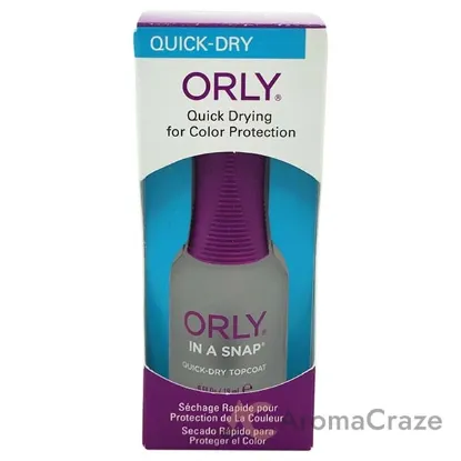 Picture of In-A-Snap Quick-Dry Topcoat by Orly for Women - 0.6 oz Nail Polish