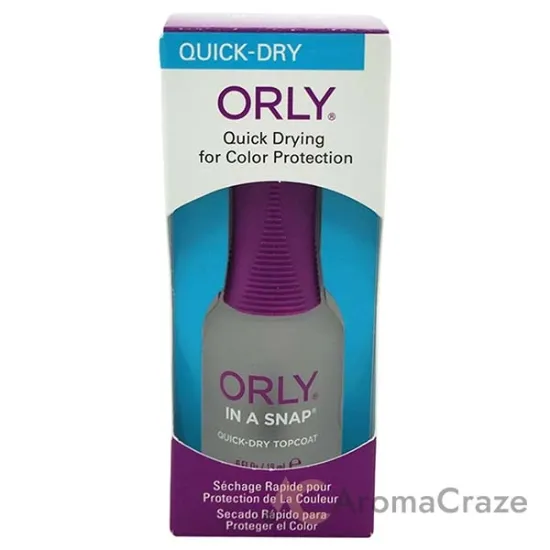 Picture of In-A-Snap Quick-Dry Topcoat by Orly for Women - 0.6 oz Nail Polish