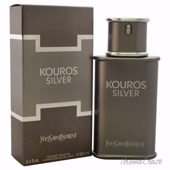 Kouros Body by Yves Saint LaurentSilver EDT Spray for Men 3.