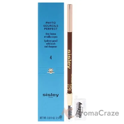 Picture of Phyto-Sourcils Perfect Eyebrow Pencil With Brush and Sharpener - 4 Cappuccino by Sisley for Women - 0.019 oz Eyebrow Pencil