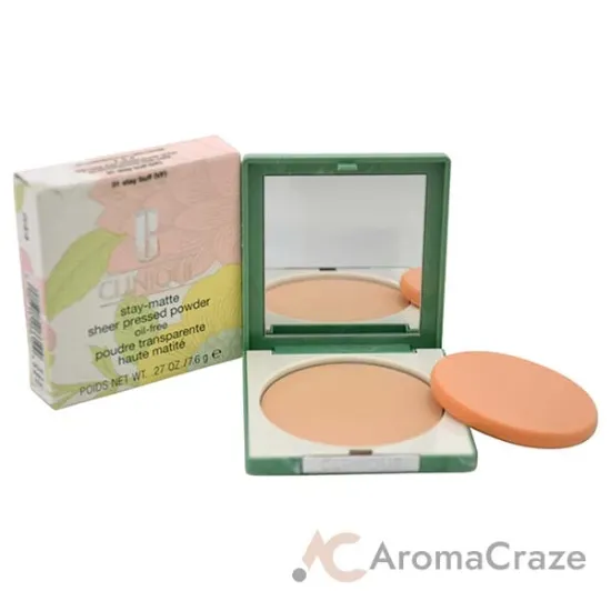 Picture of Stay-Matte Sheer Pressed Powder - 01 Stay Buff by Clinique for Women - 0.27 oz Powder