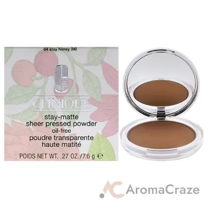 Picture of Stay-Matte Sheer Pressed Powder - 04 Stay Honey by Clinique for Women - 0.27 oz Powder