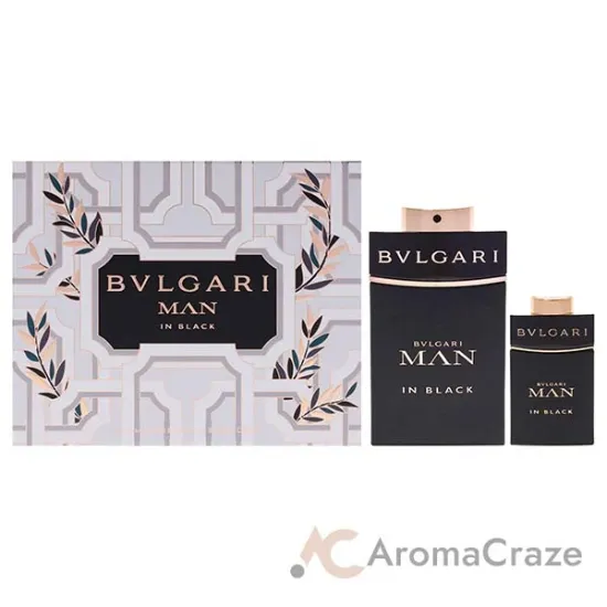 Picture of Bvlgari Man In Black by Bvlgari for Men - 2 Pc Gift Set 3.4oz EDP Spray, 0.5oz EDP Spray