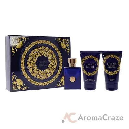 Picture of Dylan Blue by Versace for Men - 3 Pc Gift Set 1.7oz EDT Spray, 1.7oz After Shave Balm, 1.7oz Perfumed Bath Shower Gel