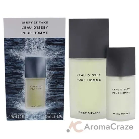 Picture of Leau Dissey Pour Homme by Issey Miyake for Men - 2 Pc Gift Set 4.2oz EDT Spray, 1.3oz EDT Spray
