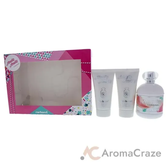 Picture of Anais Anais by Cacharel for Women - 3 Pc Gift Set 3.4oz EDT Spray, 2 x 1.7oz Perfumed Body Lotion
