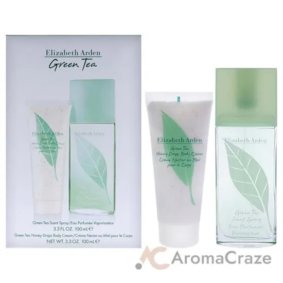 Picture of Green Tea by Elizabeth Arden for Women - 2 Pc Gift Set 3.3oz Green Tea Scent Spray, 3.3oz Body Lotion