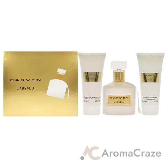 Picture of LAbsolu by Carven for Women - 3 Pc Gift Set 3.33oz EDP Spray, 3.33oz Perfumed Body Milk, 3.33oz Perfumed Bath and Shower Gel