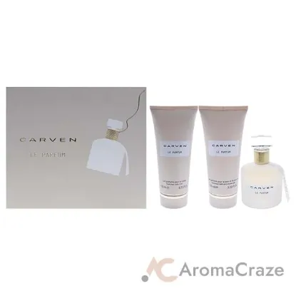 Picture of Le Parfum by Carven for Women - 3 Pc Gift Set 3.33oz EDP Spray, 3.33oz Perfumed Body Milk, 3.33oz Perfumed Bath and Shower Gel