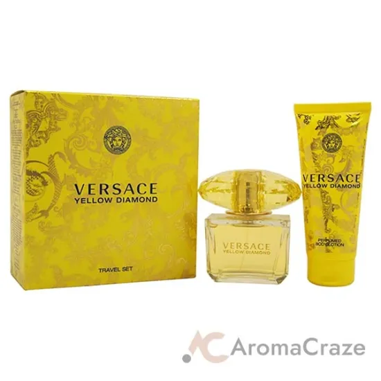 Picture of Versace Yellow Diamond by Versace for Women - 2 Pc Gift Set 3oz EDT Spray, 3.4oz Perfumed Body Lotion