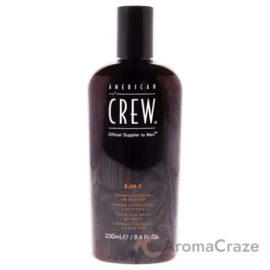 Picture of 3-In-1 Shampoo, Conditioner and Body Wash by American Crew for Men - 8.4 oz Shampoo, Conditioner and Body Wash