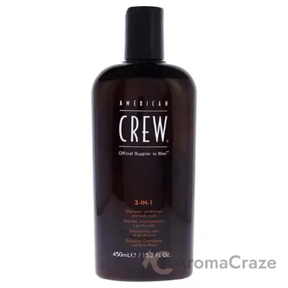 Picture of 3-In-1 Shampoo and Conditoner and Body Wash by American Crew for Men - 15.2 oz Shampoo, Conditoner and Body Wash