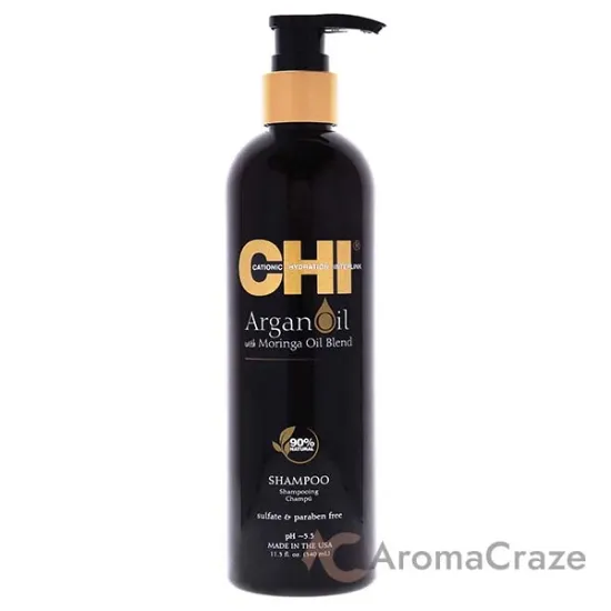 Picture of Argan Oil Plus Moringa Oil Blend Shampoo by CHI for Unisex - 11.5 oz Shampoo