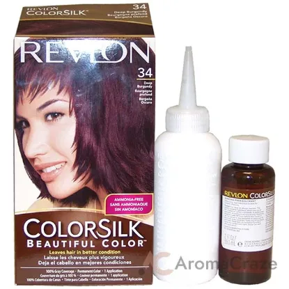 Picture of Colorsilk Beautiful Color - 34 Deep Burgundy by Revlon for Unisex - 1 Application Hair Color