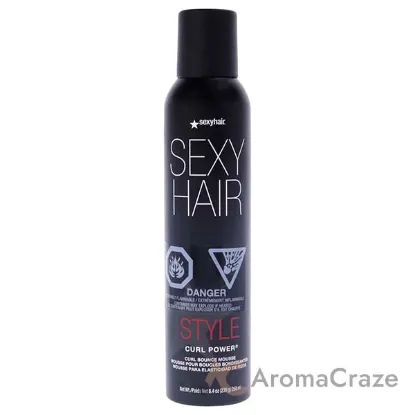 Picture of Curly Sexy Hair Curl Power Spray Foam by Sexy Hair for Unisex - 8.4 oz Mousse