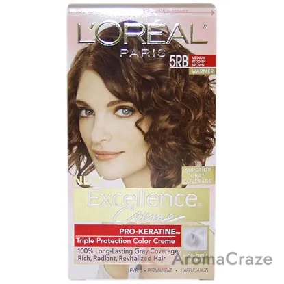 Picture of Excellence Creme Pro - Keratine - 5RB Medium Reddish Brown - Warmer by LOreal Paris for Unisex - 1 Application Hair Color