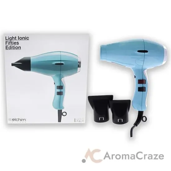 Picture of Light Ionic Fifties Edition Hair Dryer - Light Blue by Elchim for Unisex - 1 Pc Hair Dryer