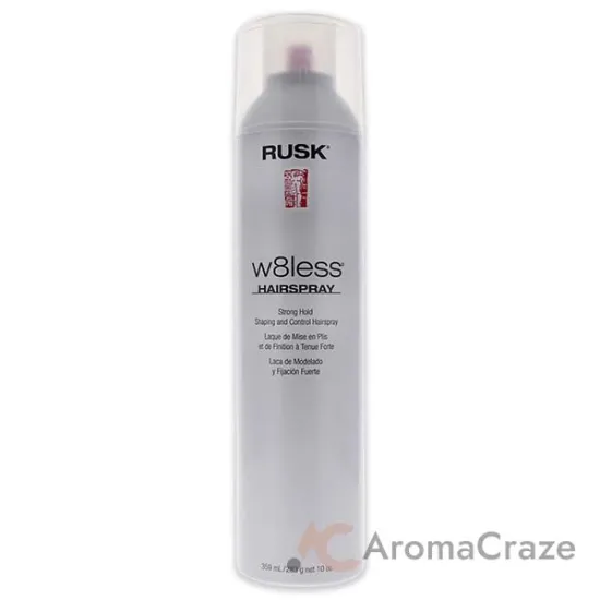 Picture of W8less Strong Hold Shaping and Control Hairspray by Rusk for Unisex - 10 oz Hair Spray
