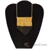 Picture of Cocktail Fringe Necklace in Gold/Black by CC Skye for Women - 1 Pc Necklace