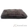 Picture of Faux Fur Cocoa Rectangle Pet Bed by Pet Maison for Unisex - 36 x 27 x 4 Inch Pet Bed