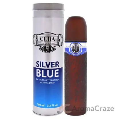 Picture of Cuba Silver Blue by Cuba for Men - 3.3 oz EDT Spray