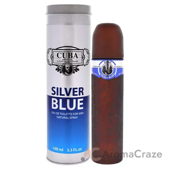 Picture of Cuba Silver Blue by Cuba for Men - 3.3 oz EDT Spray