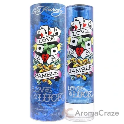 Picture of Ed Hardy Love and Luck by Christian Audigier for Men - 3.4 oz EDT Spray