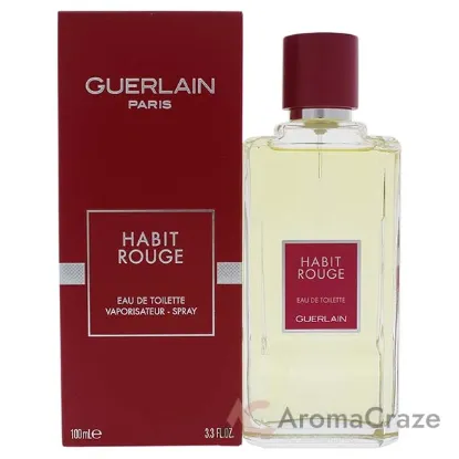 Picture of Habit Rouge by Guerlain for Men - 3.4 oz EDT Spray