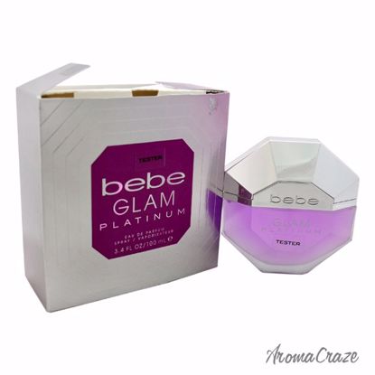 Bebe Glam Platinum EDP Spray (Tester) for Women 3.4 oz