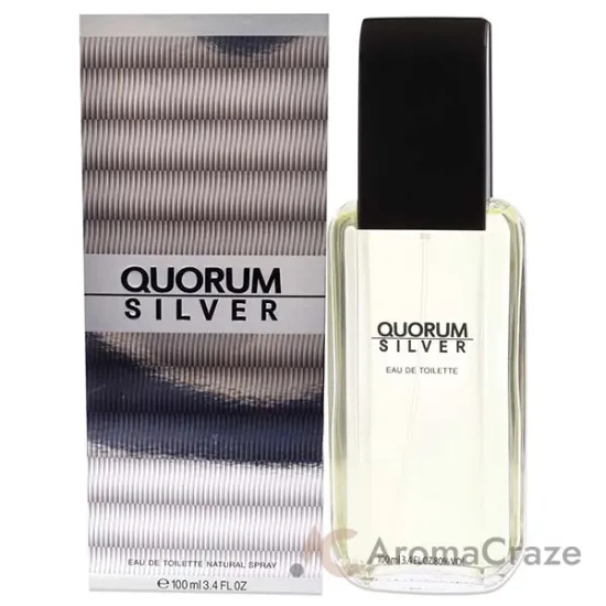 Picture of Quorum Silver by Antonio Puig for Men - 3.4 oz EDT Spray