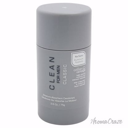 Clean Classic Moisture-Absorbent Deodorant Stick for Men 2.6