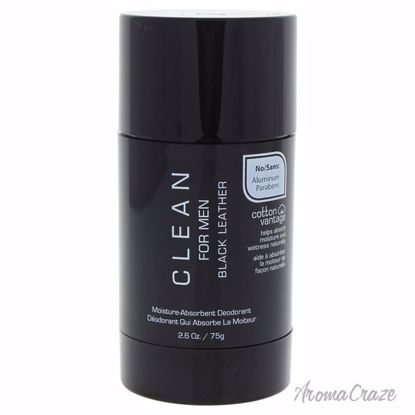 Clean Black Leather Deodorant Stick for Men 2.6 oz