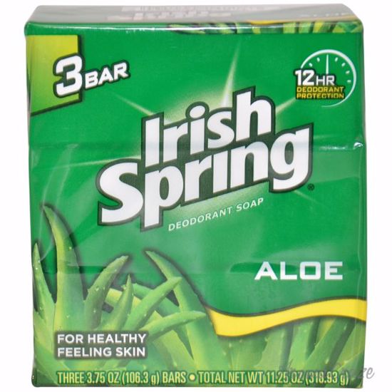 Irish Spring Aloe Deodorant Soap Unisex 3 x 4 oz