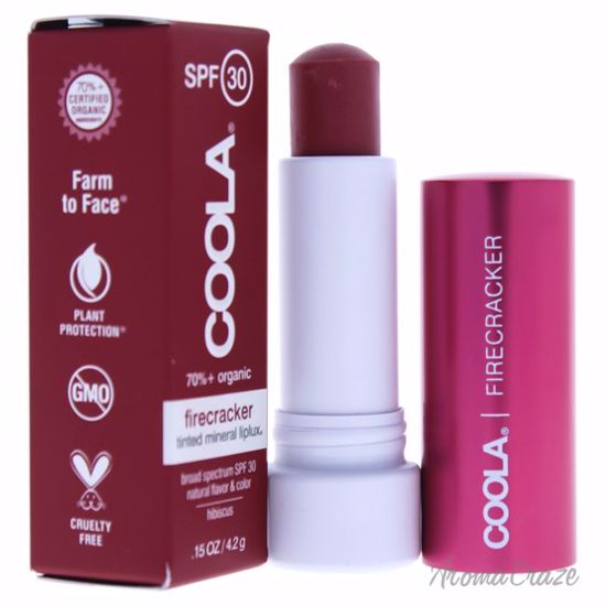 Coola Mineral Liplux SPF 30 Firecracker Bold Red Lip Balm fo