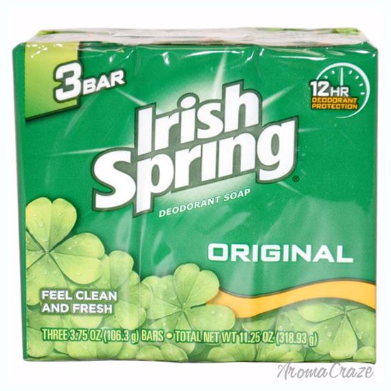 Irish Spring Original Deodorant Soap Unisex 3 x 4 oz