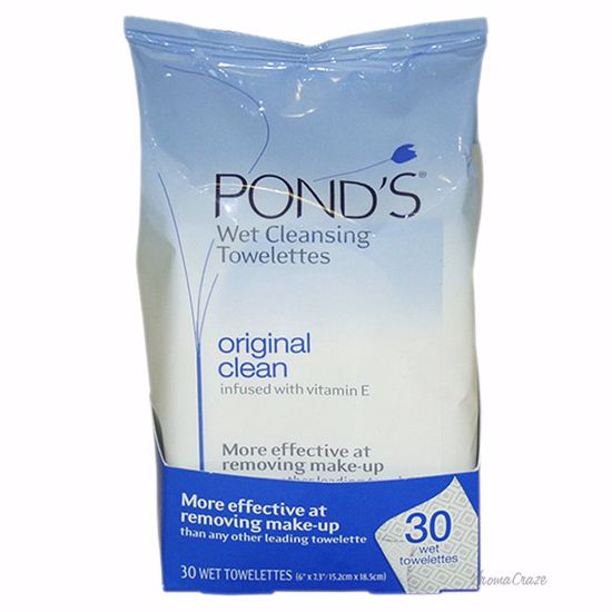 Pond's Original Clean Wet Cleansing Towelettes Unisex 30 Pc