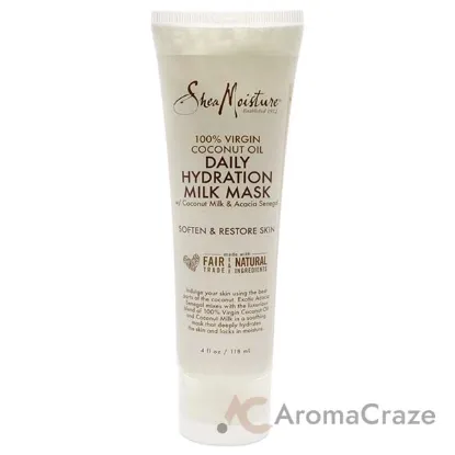 Picture of 100% Virgin Coconut Oil Daily Hydration Milk Mask by Shea Moisture for Unisex - 4 oz Mask