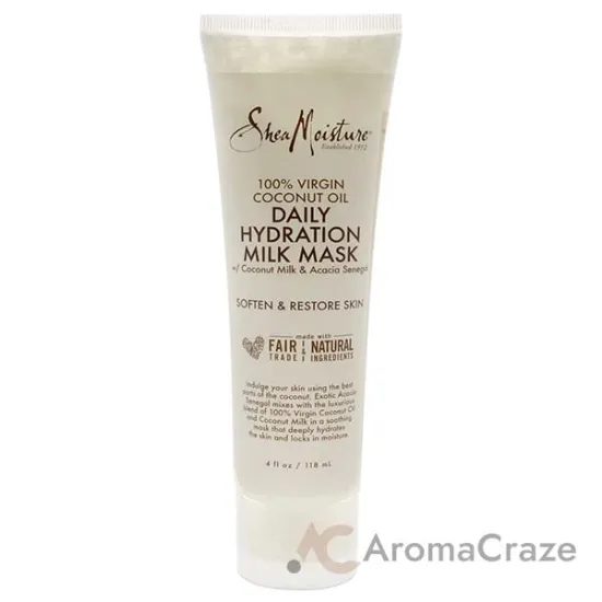 Picture of 100% Virgin Coconut Oil Daily Hydration Milk Mask by Shea Moisture for Unisex - 4 oz Mask