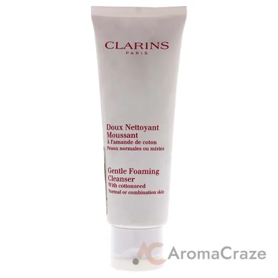 Picture of Gentle Foaming Cleanser With Cottonseed - Normal or Combination Skin by Clarins for Unisex - 4.4 oz Cleanser (Unboxed)